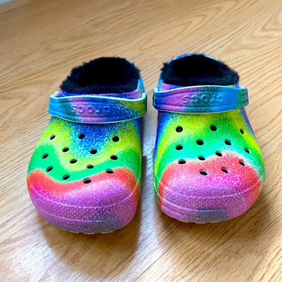 Kids Lined Crocs - Size 12 - Picture 1 of 3